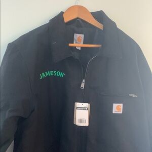 Carhartt Men's Black Duck Detroit Jacket-Jameson Logo. New with tags. XL